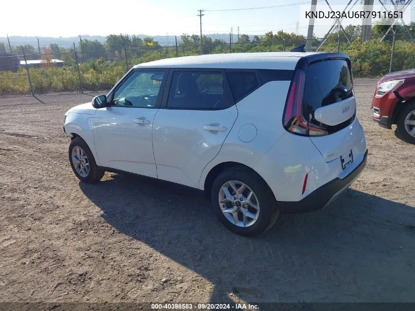 2024 Kia Soul S VIN: KNDJ23AU6R7911651 Lot: 40398583