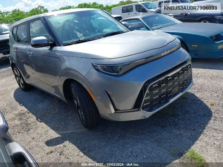 2024 Kia Soul Gt-Line VIN: KNDJ53AU0R7906033 Lot: 40476727