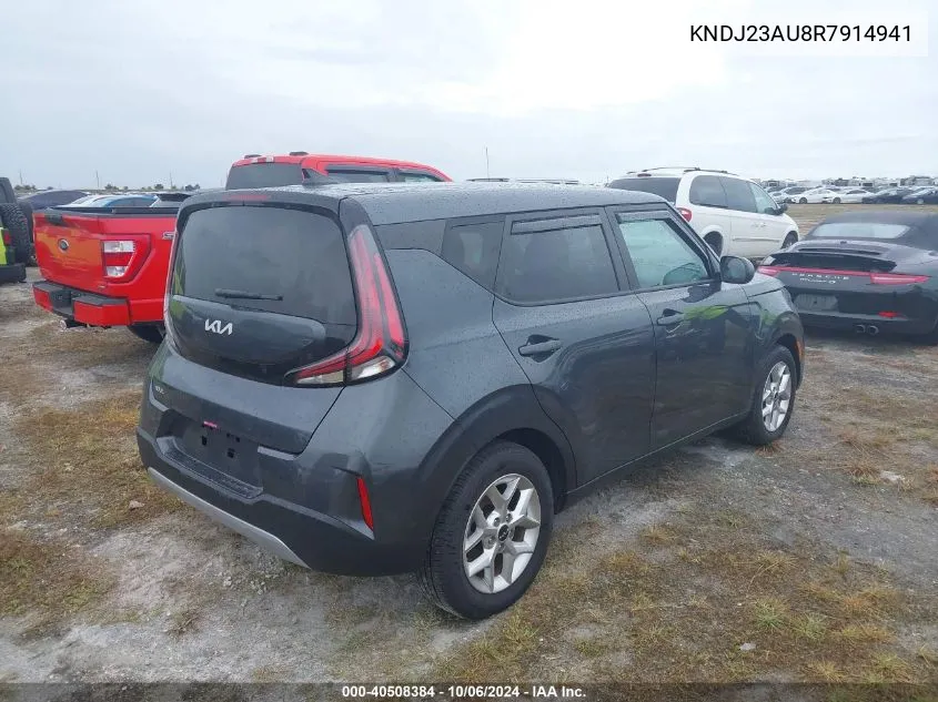 2024 Kia Soul Lx/S VIN: KNDJ23AU8R7914941 Lot: 40508384