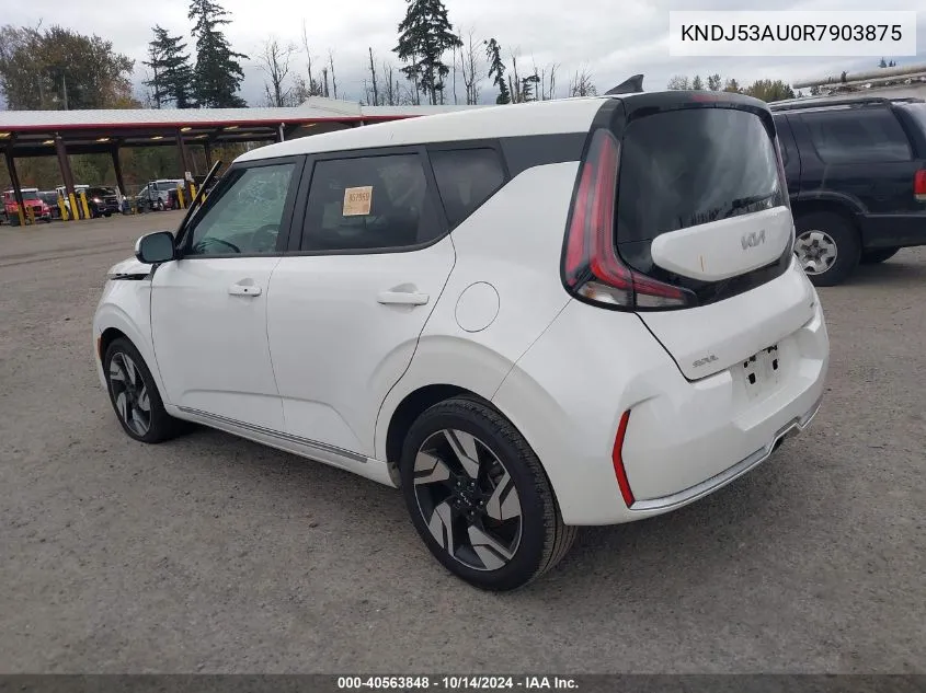 2024 Kia Soul Gt-Line VIN: KNDJ53AU0R7903875 Lot: 40563848