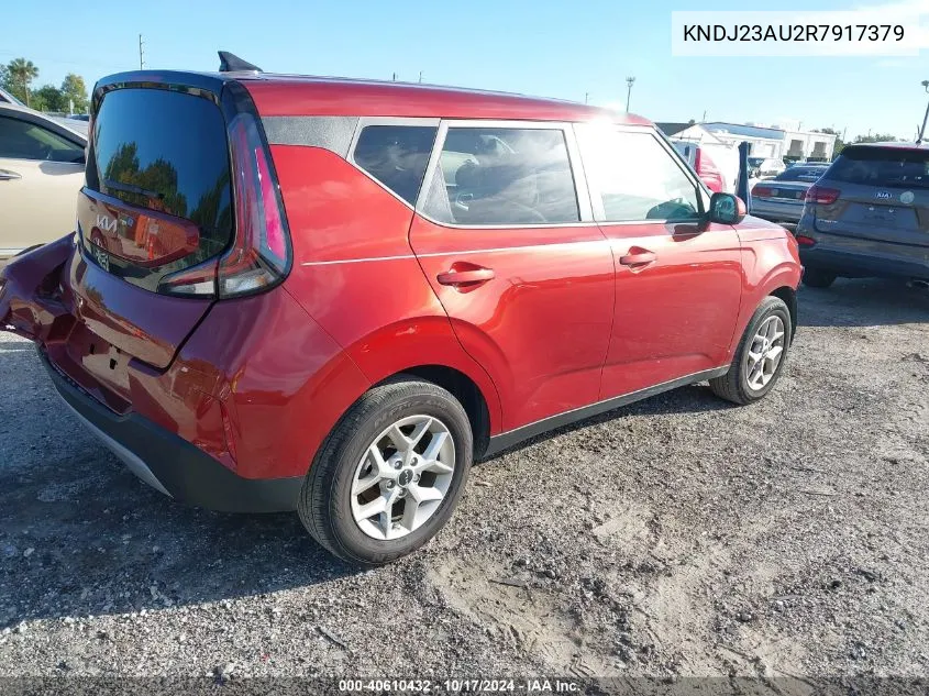 2024 Kia Soul Lx VIN: KNDJ23AU2R7917379 Lot: 40610432