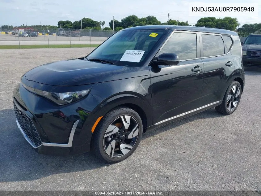 2024 Kia Soul Gt-Line VIN: KNDJ53AU0R7905948 Lot: 40621042