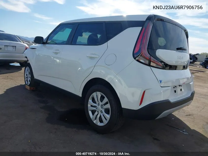 2024 Kia Soul Lx VIN: KNDJ23AU6R7906756 Lot: 40719274