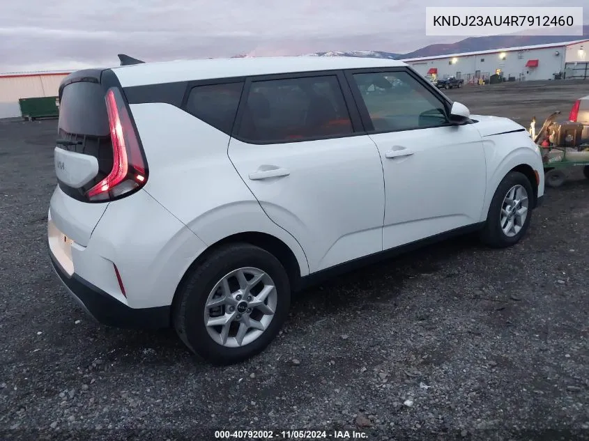 2024 Kia Soul Lx VIN: KNDJ23AU4R7912460 Lot: 40792002