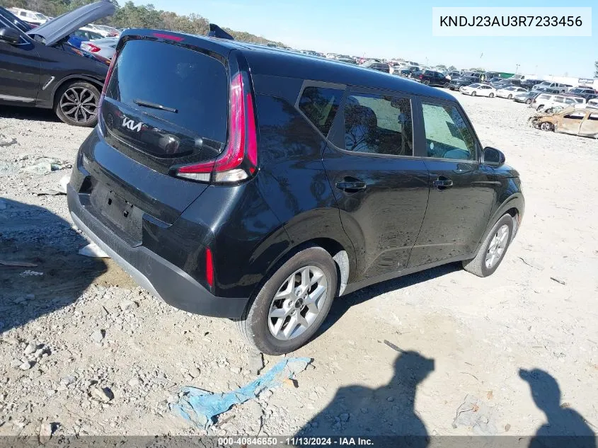 2024 Kia Soul Lx VIN: KNDJ23AU3R7233456 Lot: 40846650