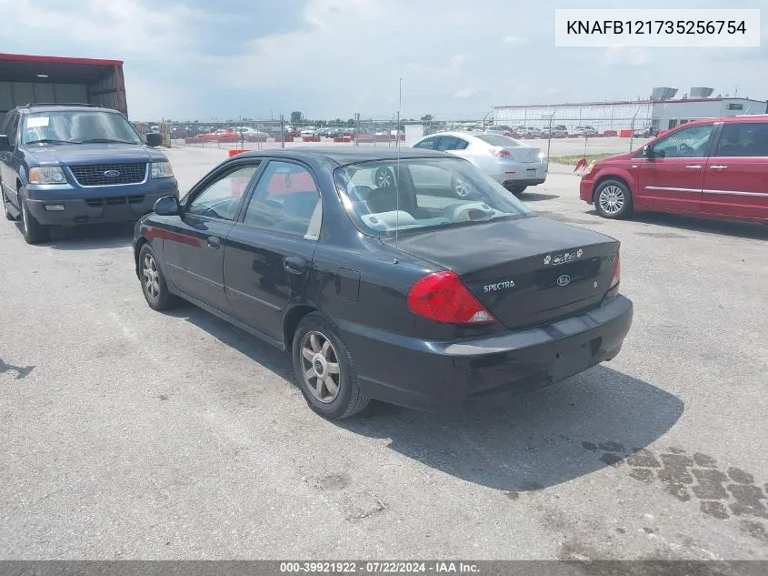 2003 Kia Spectra Ls VIN: KNAFB121735256754 Lot: 39921922