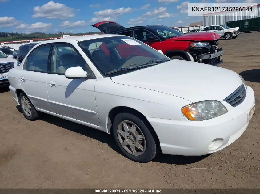 2003 Kia Spectra Ls VIN: KNAFB121735286644 Lot: 40329071