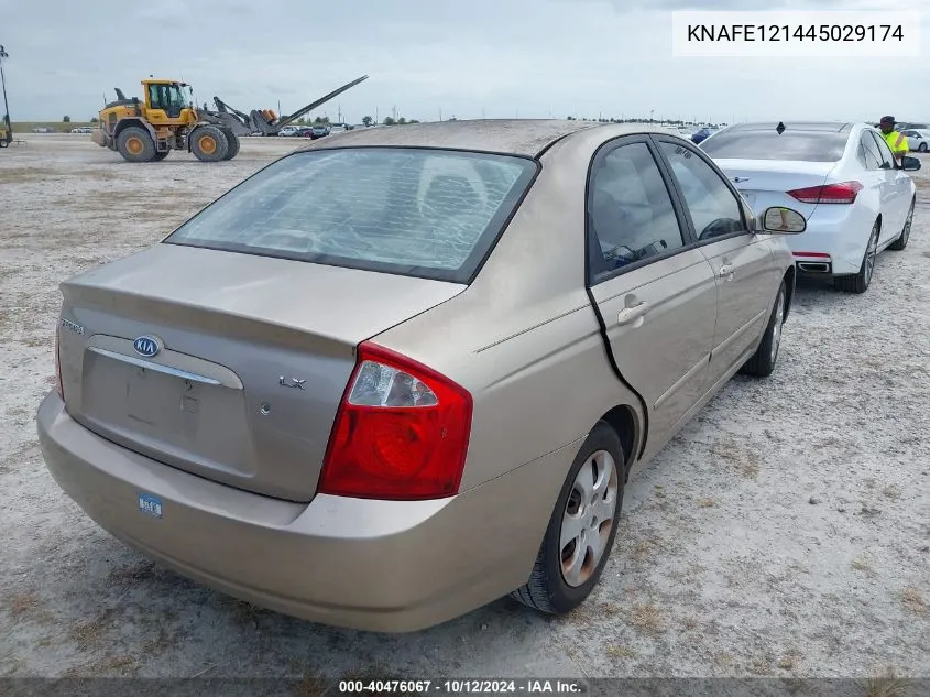 2004 Kia Spectra Lx/Ex VIN: KNAFE121445029174 Lot: 40476067