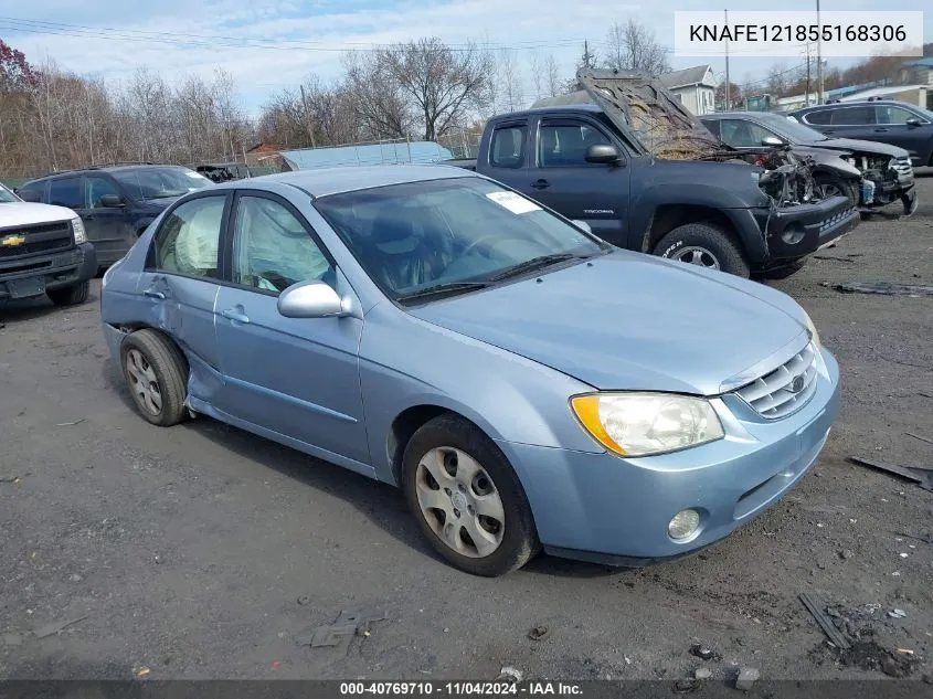 2005 Kia Spectra Ex/Lx/Sx VIN: KNAFE121855168306 Lot: 40769710