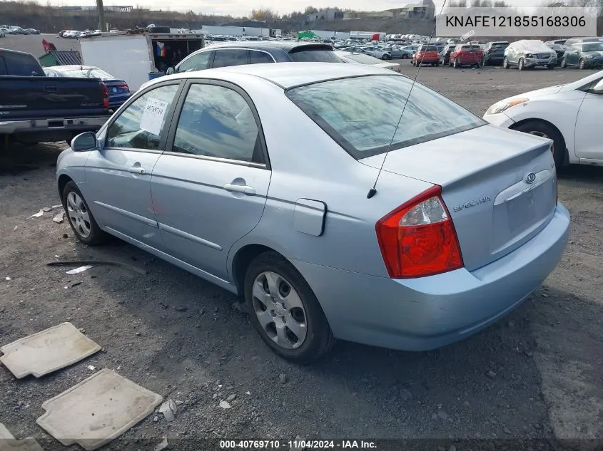 2005 Kia Spectra Ex/Lx/Sx VIN: KNAFE121855168306 Lot: 40769710