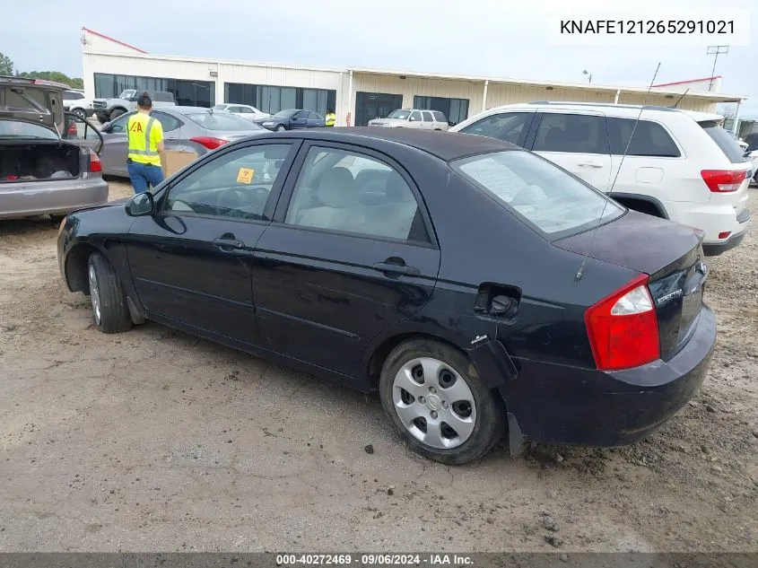 2006 Kia Spectra Ex/Lx/Sx VIN: KNAFE121265291021 Lot: 40272469