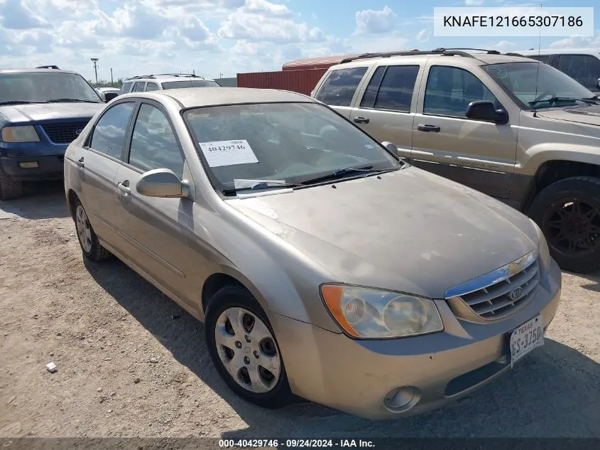 2006 Kia Spectra Ex/Lx/Sx VIN: KNAFE121665307186 Lot: 40429746