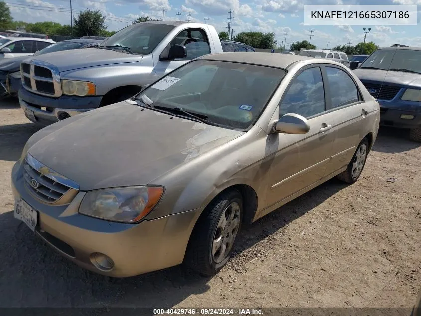 2006 Kia Spectra Ex/Lx/Sx VIN: KNAFE121665307186 Lot: 40429746