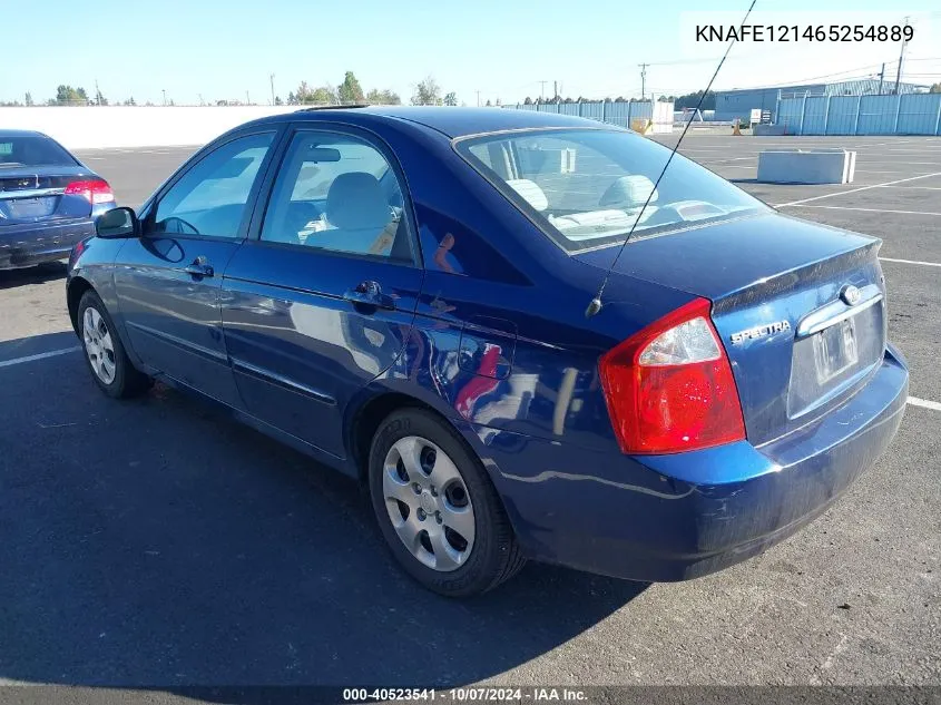 2006 Kia Spectra Ex/Lx/Sx VIN: KNAFE121465254889 Lot: 40523541