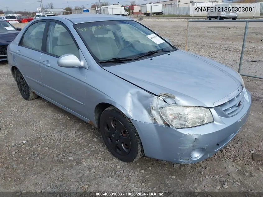 2006 Kia Spectra Lx/Ex VIN: KNAFE121365303001 Lot: 40691083