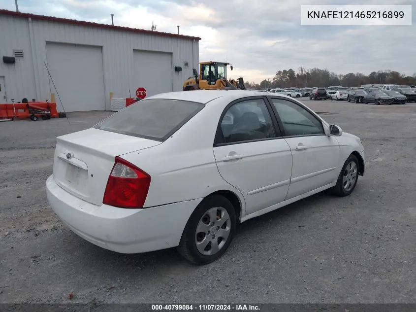 2006 Kia Spectra Ex/Lx/Sx VIN: KNAFE121465216899 Lot: 40799084