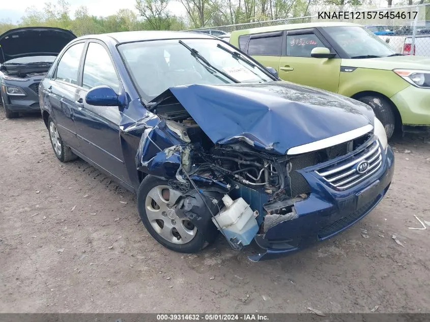 KNAFE121575454617 2007 Kia Spectra Ex