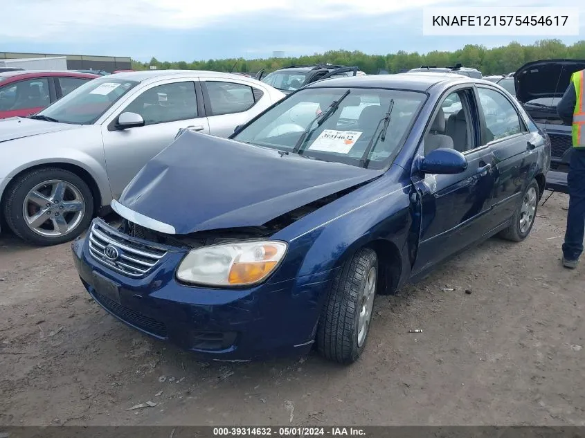 KNAFE121575454617 2007 Kia Spectra Ex