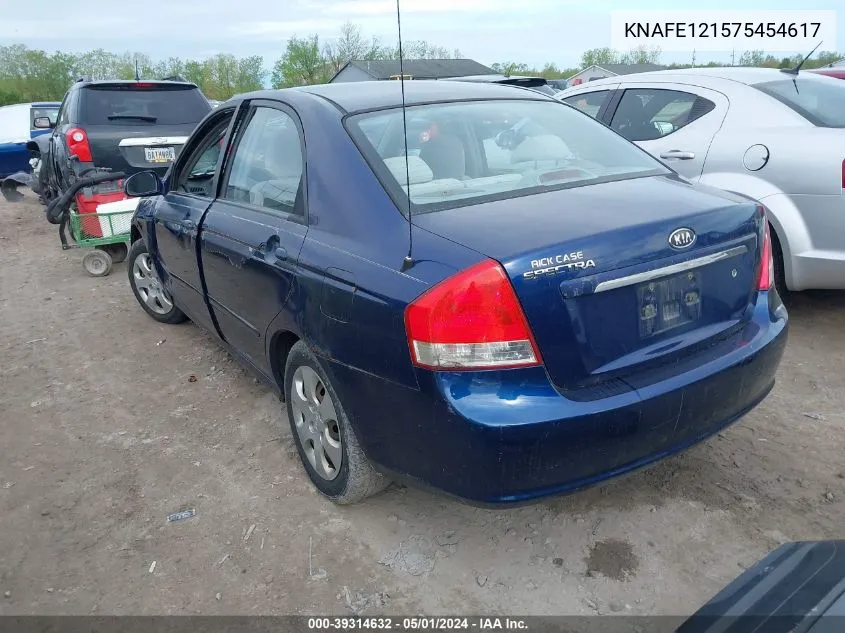 KNAFE121575454617 2007 Kia Spectra Ex