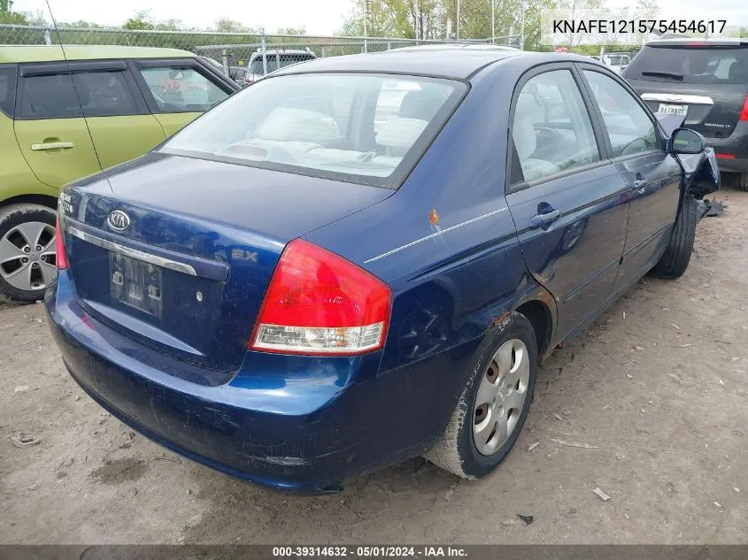 KNAFE121575454617 2007 Kia Spectra Ex