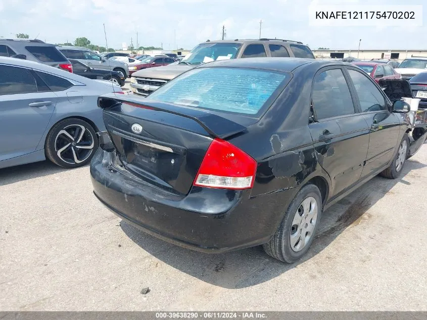 KNAFE121175470202 2007 Kia Spectra Ex