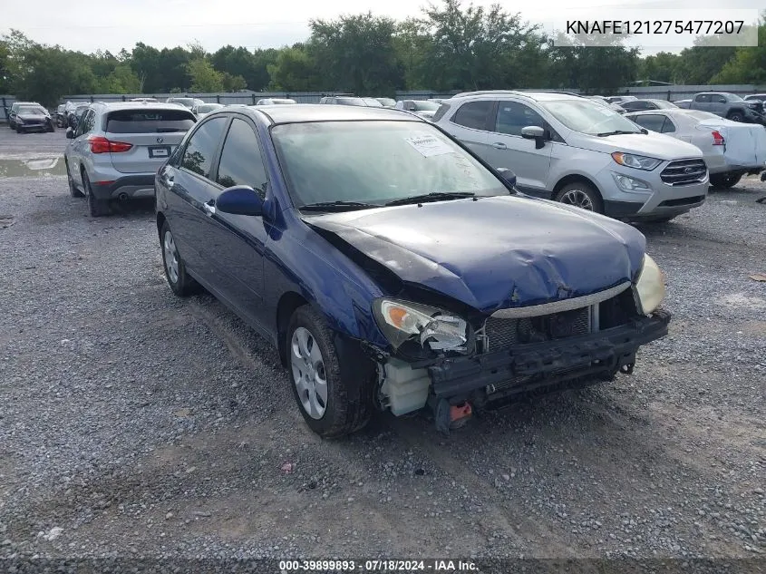 2007 Kia Spectra Ex VIN: KNAFE121275477207 Lot: 39899893