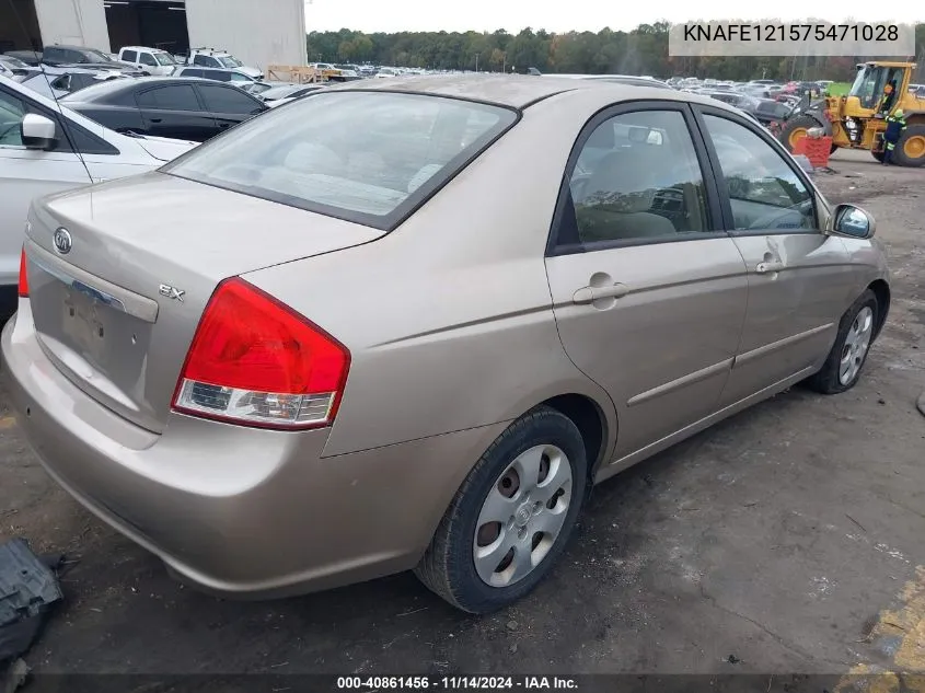 KNAFE121575471028 2007 Kia Spectra Ex