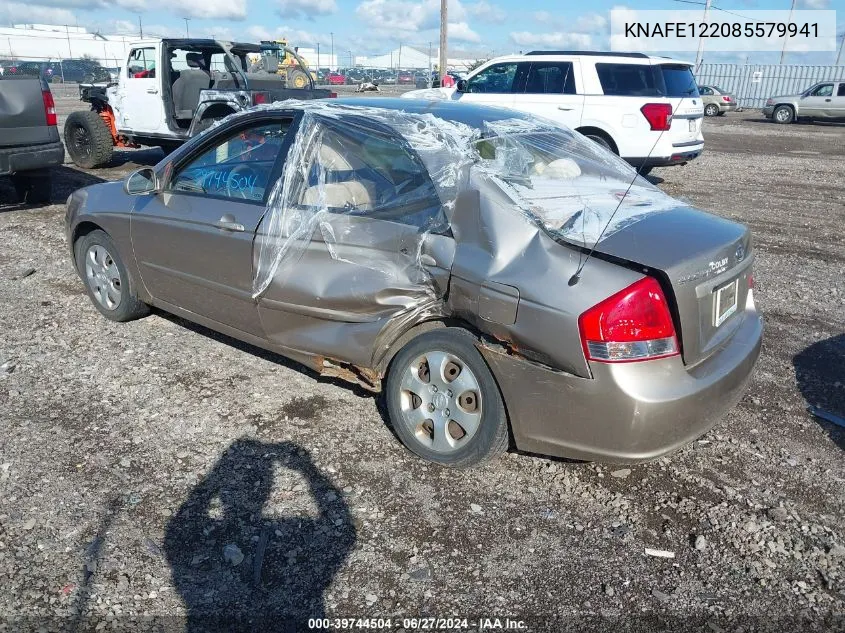 KNAFE122085579941 2008 Kia Spectra Ex