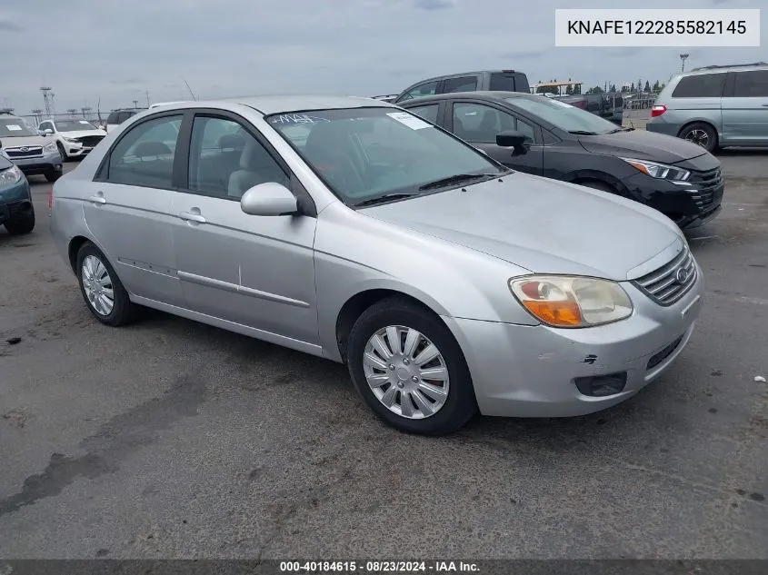 2008 Kia Spectra Ex VIN: KNAFE122285582145 Lot: 40184615