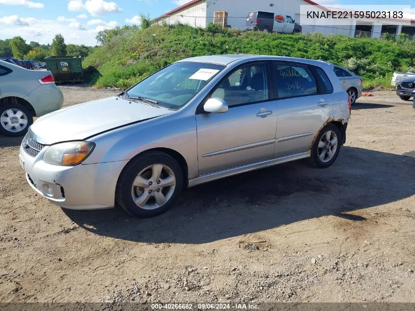 2009 Kia Spectra5 Sx VIN: KNAFE221595023183 Lot: 40266682