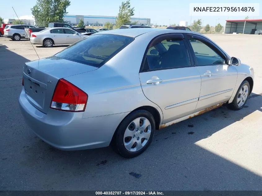 2009 Kia Spectra Ex VIN: KNAFE221795614876 Lot: 40352707