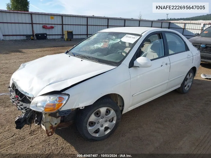 KNAFE222695647005 2009 Kia Spectra Ex