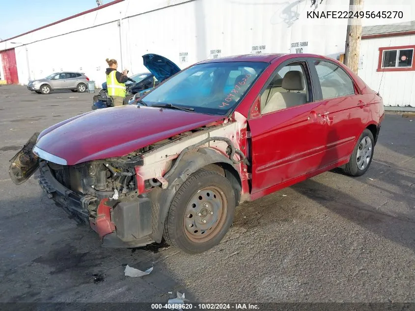 KNAFE222495645270 2009 Kia Spectra Ex