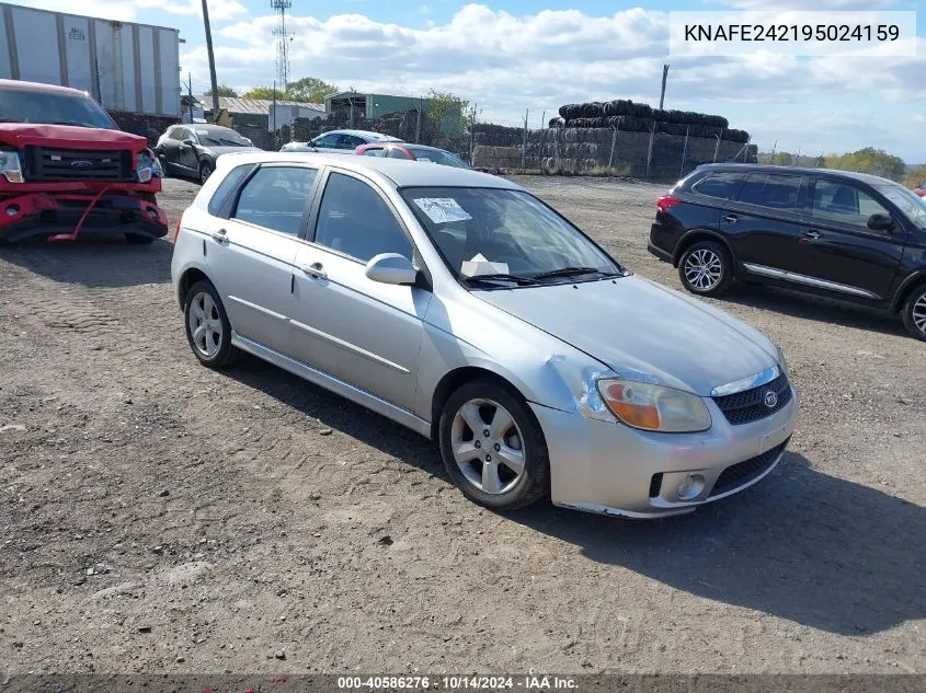 2009 Kia Spectra5 Sx VIN: KNAFE242195024159 Lot: 40586276