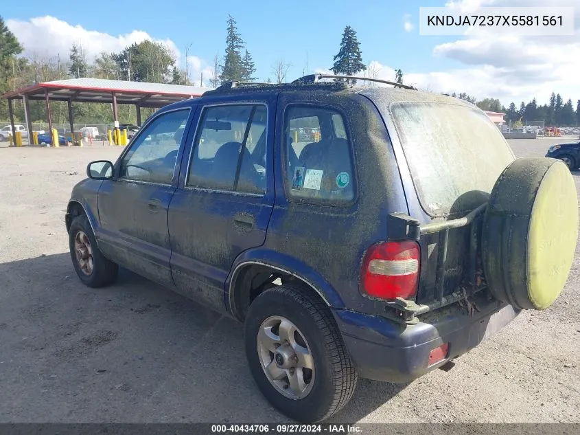 KNDJA7237X5581561 1999 Kia Sportage Ex