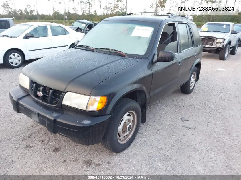 1999 Kia Sportage Ex VIN: KNDJB7238X5603824 Lot: 40710552