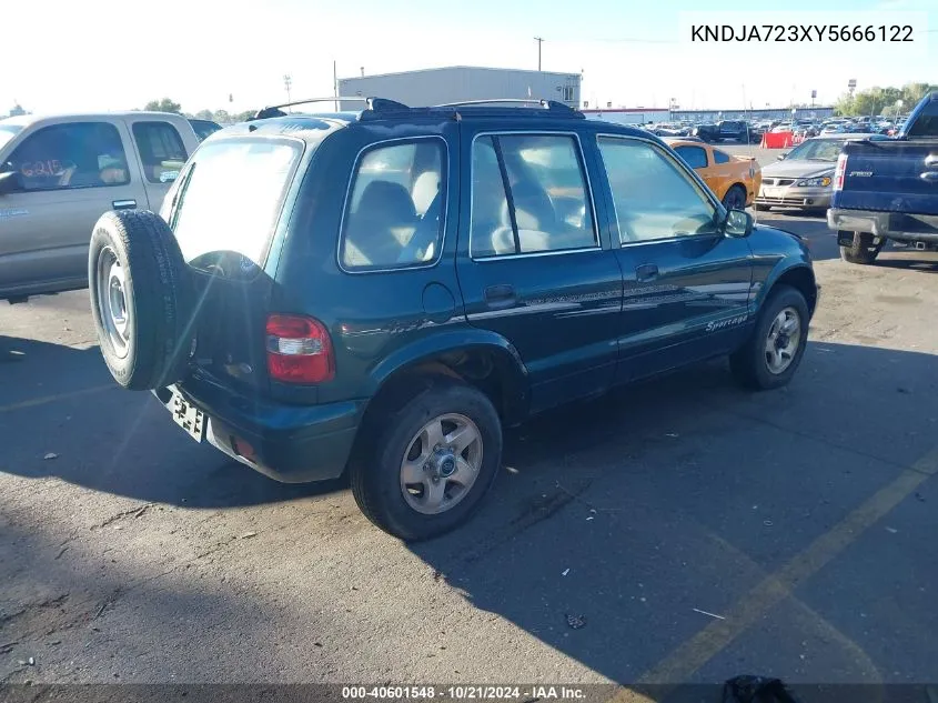 2000 Kia Sportage Ex VIN: KNDJA723XY5666122 Lot: 40601548