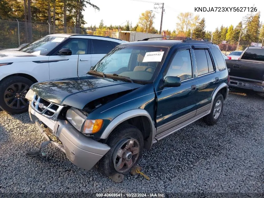 2000 Kia Sportage Ex VIN: KNDJA723XY5627126 Lot: 40669541