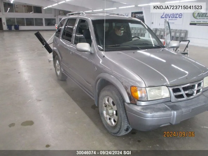 2001 Kia Sportage VIN: KNDJA723715041523 Lot: 30046074