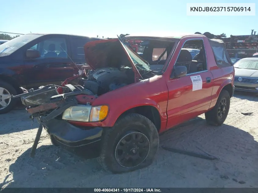 2001 Kia Sportage VIN: KNDJB623715706914 Lot: 40604341