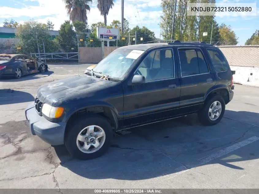 2001 Kia Sportage Ex/Limited VIN: KNDJB723215052880 Lot: 40699605