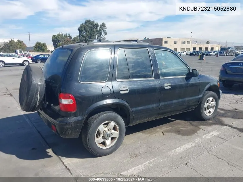 2001 Kia Sportage Ex/Limited VIN: KNDJB723215052880 Lot: 40699605