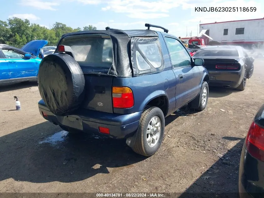 KNDJB623025118659 2002 Kia Sportage