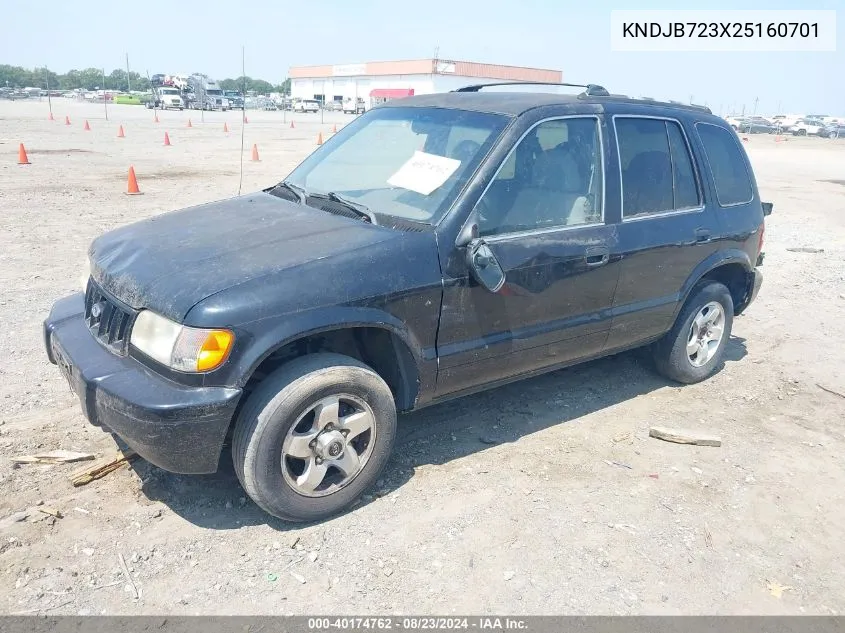 KNDJB723X25160701 2002 Kia Sportage