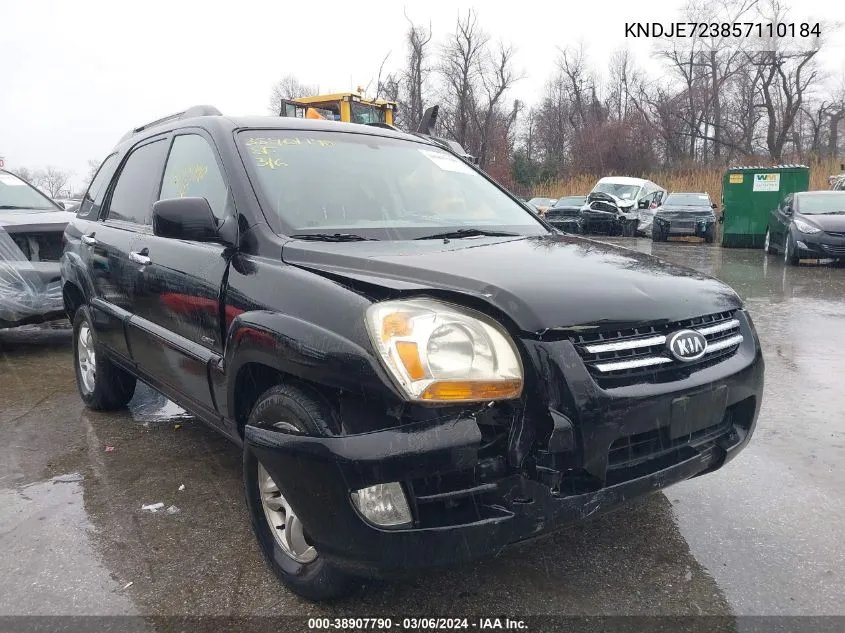 2005 Kia Sportage Ex V6/Lx V6 VIN: KNDJE723857110184 Lot: 38907790