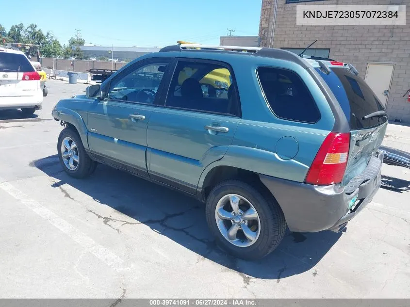 2005 Kia Sportage Ex V6/Lx V6 VIN: KNDJE723057072384 Lot: 39741091