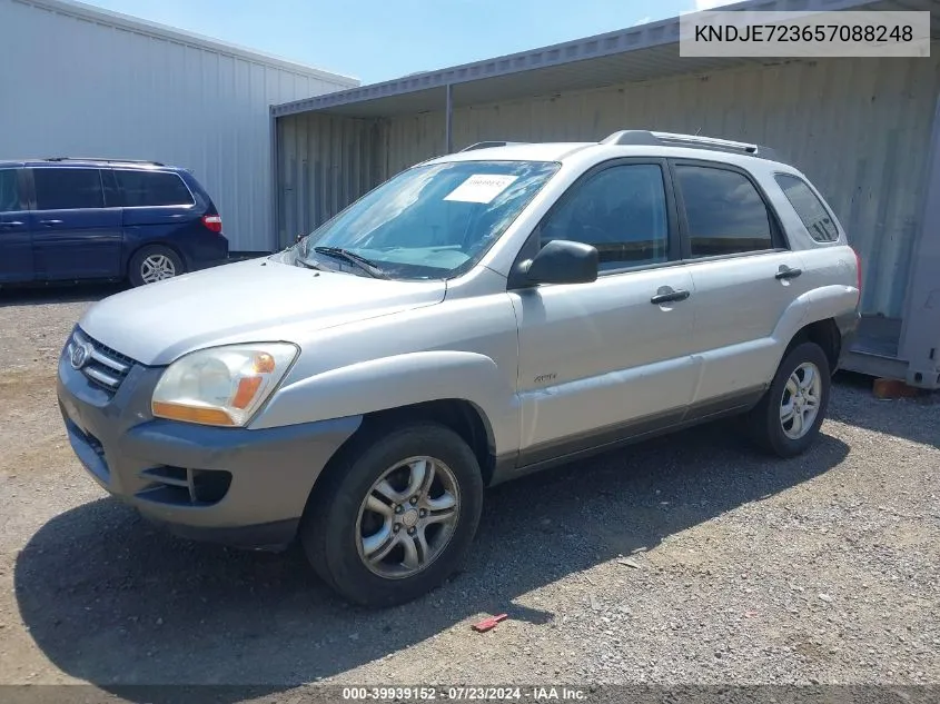 2005 Kia Sportage Ex V6/Lx V6 VIN: KNDJE723657088248 Lot: 39939152