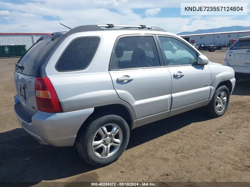 2005 Kia Sportage Ex V6/Lx V6 VIN: KNDJE723557124804 Lot: 40255372