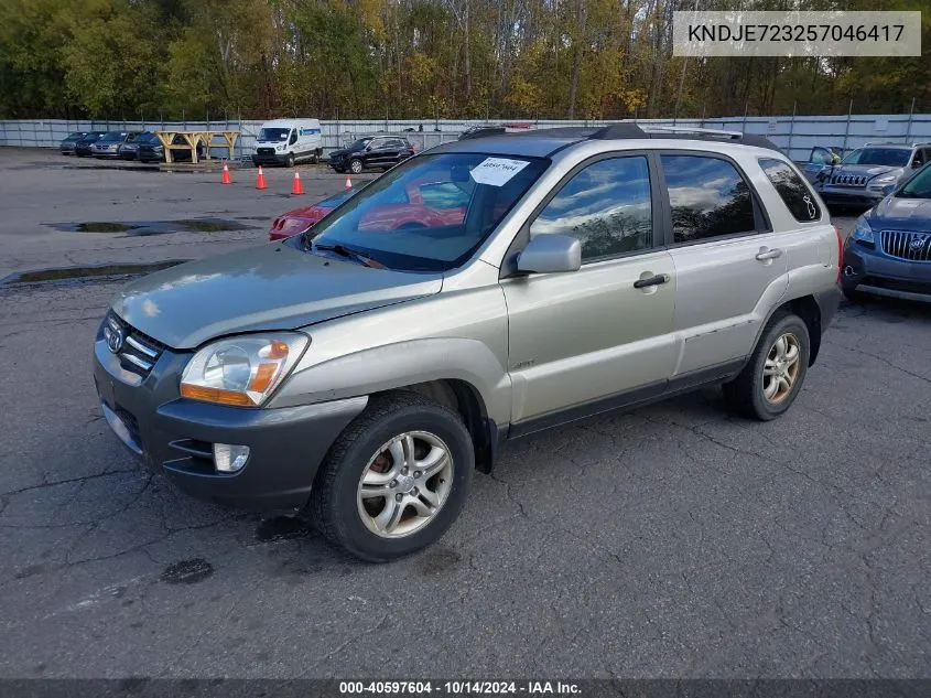 2005 Kia New Sportage VIN: KNDJE723257046417 Lot: 40597604