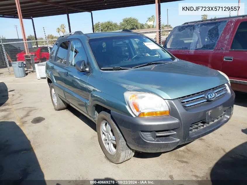 2005 Kia Sportage Ex V6/Lx V6 VIN: KNDJF723X57129557 Lot: 40669278